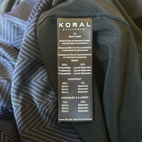 Koral Convert Jacket Blue Black Size Medium - Picture 5 of 6